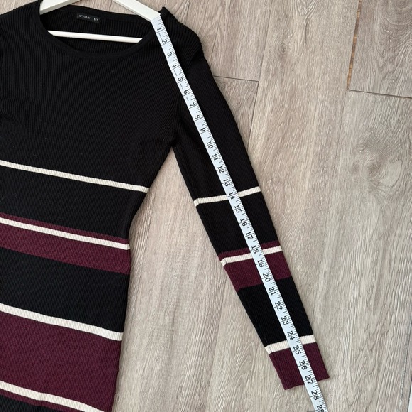 Cotton On Juniors Medium‎ Ribbed Color Block Sweater Dress Long Sleeve Bodycon - Picture 7 of 7